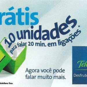 Br-Cartão Telefônico, 2009, (U). Grátis 10 unidades.