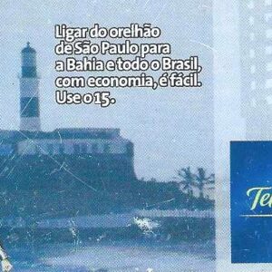 Br-Cartão Telefônico, 2009, (U). Ligar de São Paulo para Bahia.