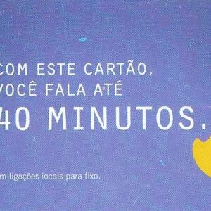 Br-Cartão Telefônico, 2010, (U). Cartão OI, fale 40 minutos.