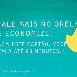 Br-Cartão Telefônico, 2011, (U). Cartão OI, fale 80 minutos.