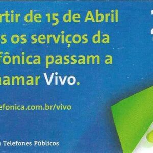 Br-Cartão Telefônico, 2004, (U). Telefônica VIVO.