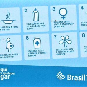 Br-Cartão Telefônico, 2008, (U). A Brasiltelecom apóia os Objetivos de Desenvolvimento do Milênio.