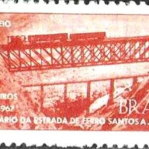 Br-Selo, 1967, C-564-RHM, (Mint). Centenário da Estrada de Ferro Santos/Jundiaí/SP.
