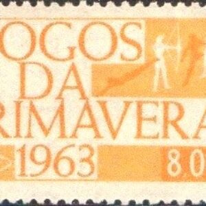 Br-Selo, 1963, C-500-RHM, (Mint). Jogos da Primavera, Rio de Janeiro.
