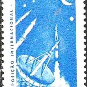 Br Selo, 1963, C-485-RHM, (Mint). Exposição Internacional Aeronáutica e Espaço - SP.