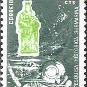 Br-Selo, 1968, C-590-RHM, (Mint). Sesquicentenário da 1ª Pesquisa Histórica Submarina.