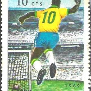 Br-Selo, 1969, C-658-RHM, (U). Milésimo Gol de Pelé. (Edson Arantes do Nascimento).