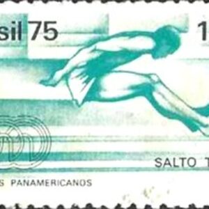 Br-Selo, 1975, C-919-RHM, (U). Vitória Brasileira (Recorde Mundial), em salto triplo (Jogos Panamericanos no México).