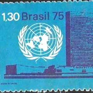 Br-Selo, 1975, C-920-RHM, (U). 30º Aniversário da ONU (Edifício ONU).