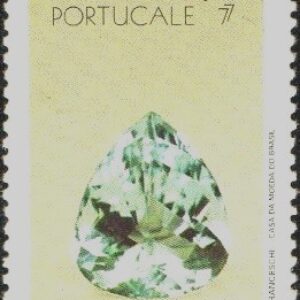 Br-Selo, 1977, C-1018-RHM, (N). Pedras Preciosas Portucale-77, Exposição Filatélica do Porto (Água marinha).