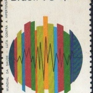 Br-Selo, 1978, C-1034-RHM, (N). Dia Mundial da Saúde - Luta Contra a Hipertensão.