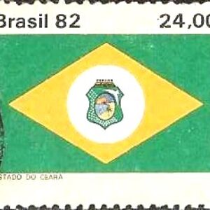 Br-Selo, 1982, C-1297-RHM, (N). Yt:BR 1574. Bandeiras dos Estados do Brasil (Rio Grande do Norte).