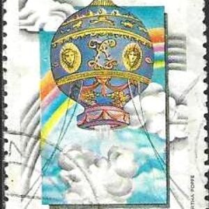 Br-Selo, 1983, C-1370-RHM, (U). Bicentenário do 1º Voo do Homem por Balão. Montgolfier, França, (19.09.1783).