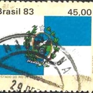 Br-Selo, 1983, C-1365-RHM, (U). Bandeiras dos Estados do Brasil III (Estado do Rio de Janeiro).