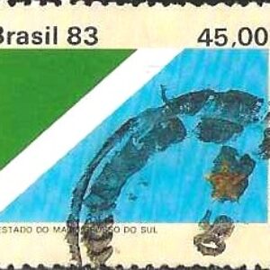 Br-Selo, 1983, C-1366-RHM, (U). Bandeiras dos Estados do Brasil III (Estado do Rio Grande do Sul).