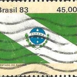 Br-Selo, 1983, C-1367-RHM, (U). Bandeiras dos Estados do Brasil III (Estado da Paraná).