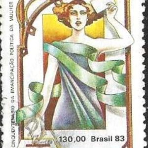 Br-Selo, 1983, C-1310-RHM, (U). Cinquentenário da Emancipação Política da Mulher Brasileira.