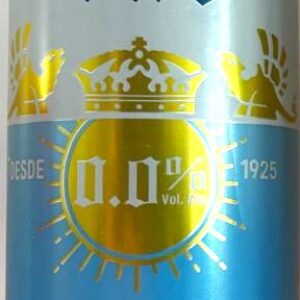 Br Latinha Cerveja, 2026 (vazia). referência (Corona Cero), Marca: Ambev, Cor branca/azul, com anel de alumínio preto, 350ml.