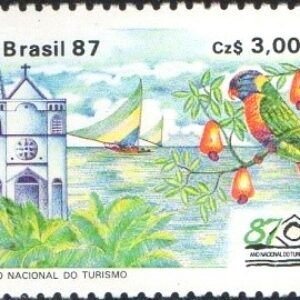 Br-Selo, 1987, C-1557-RHM, (Mint). Ano Nacional do Turismo.