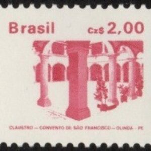 Br-Selo, 1987, RE-648 RHM, (Mint). Patrimônio Histórico e Artístico Brasileiro (Convento São Francisco – Olinda/PE).