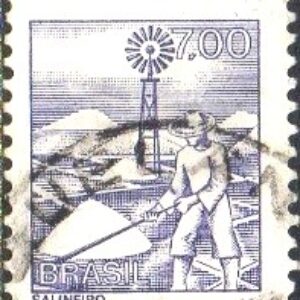 Br-Selo, 1976, RE- 569-RHM, (U). Tipos de Profissões Nacionais, Papel Couchê, sem Filigrama (Salineiro).